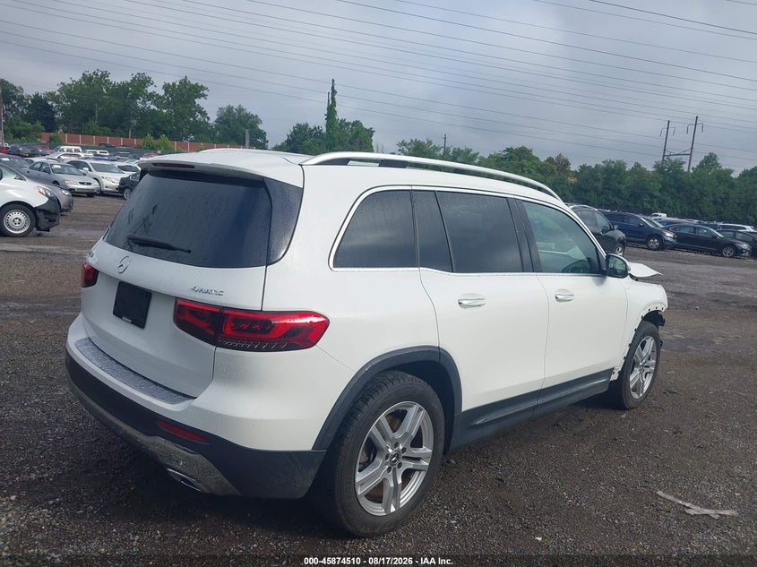 2021 Mercedes-benz Glb VIN W1N4M4HB5MW104854 IAAI salvage auction — FRONT END, Salvage (Pennsylvania), sold $7,000 on 2026-08-27 (photo 4)