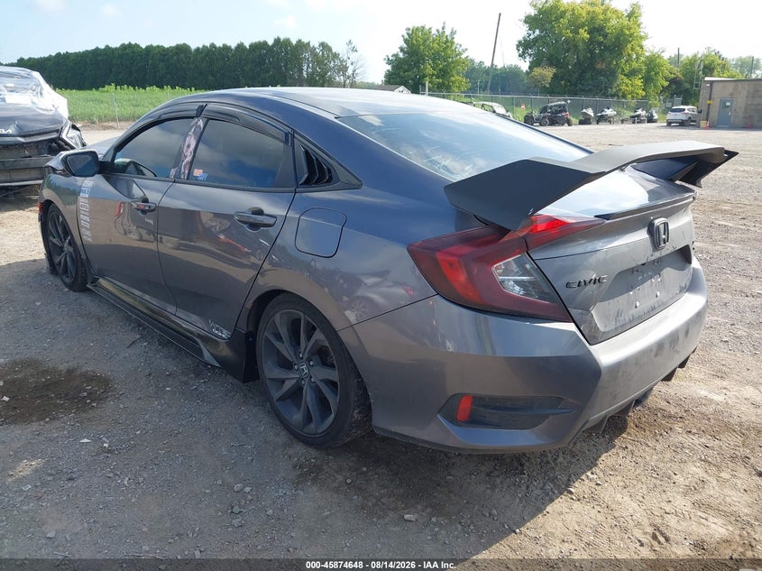 2019 Honda Civic VIN 19XFC2E83KE003593 IAAI salvage auction — FRONT END, Wait Title, sold $525 on 2026-10-04 (photo 3)