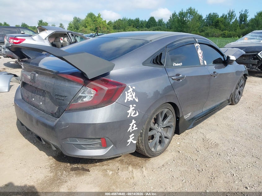 2019 Honda Civic VIN 19XFC2E83KE003593 IAAI salvage auction — FRONT END, Wait Title, sold $525 on 2026-10-04 (photo 4)