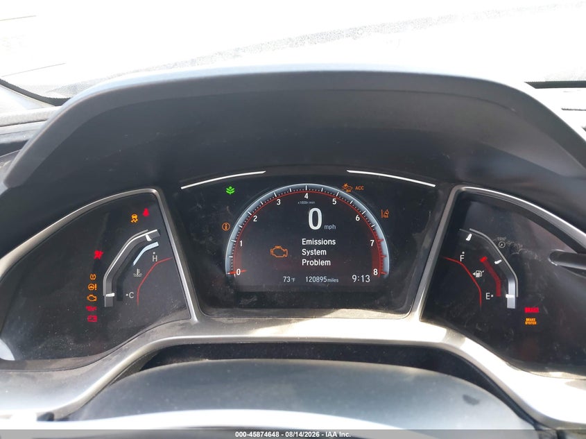 2019 Honda Civic VIN 19XFC2E83KE003593 IAAI salvage auction — FRONT END, Wait Title, sold $525 on 2026-10-04 (photo 7)