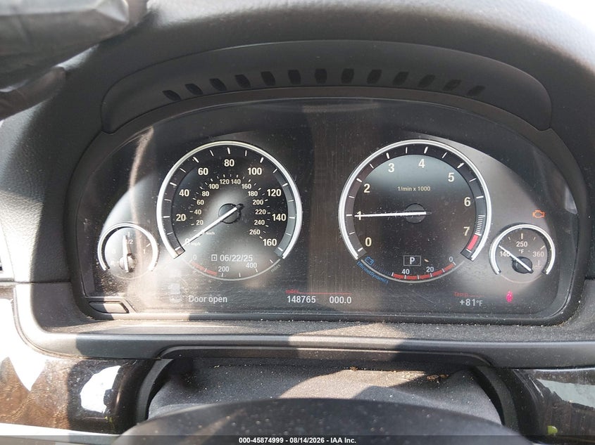 2014 BMW 5 series VIN WBA5B3C58ED533087 IAAI salvage auction — NORMAL WEAR, Clear (New Jersey), sold $600 on 2026-08-18 (photo 7)