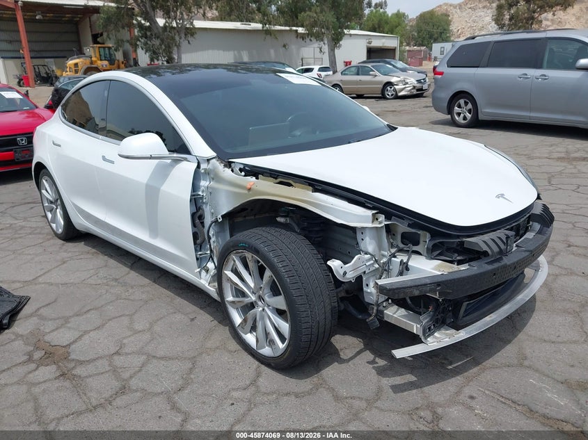 2019 Tesla Model 3 VIN 5YJ3E1EA7KF402432 IAAI salvage auction — FRONT END, Wait Title, sold $6,650 on 2026-08-28 (photo 1)
