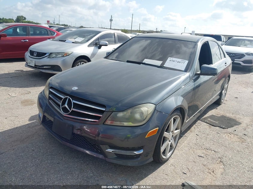 2014 Mercedes-benz C-klasse VIN WDDGF4HB5EA957189 IAAI salvage auction — NORMAL WEAR, Original (Texas), sold $25 on 2026-08-19 (photo 2)
