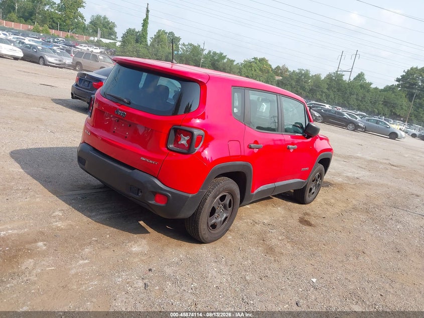 2016 Jeep Renegade VIN ZACCJBAW8GPE38259 IAAI salvage auction — NORMAL WEAR, Clear (Pennsylvania), sold $2,425 on 2026-08-21 (photo 4)