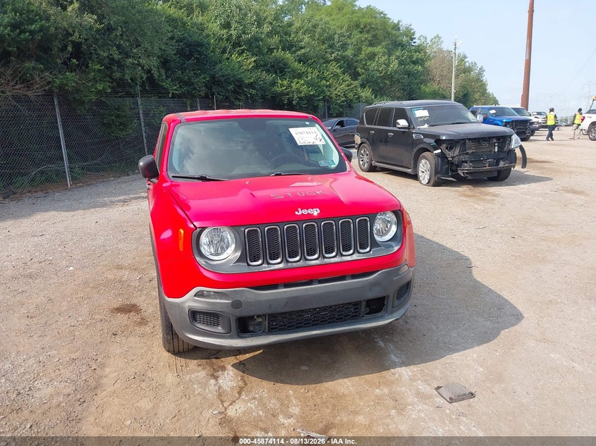 2016 Jeep Renegade VIN ZACCJBAW8GPE38259 IAAI salvage auction — NORMAL WEAR, Clear (Pennsylvania), sold $2,425 on 2026-08-21 (photo 6)