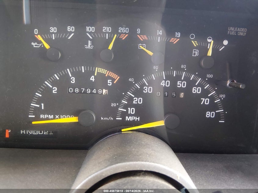 1992 Chevrolet Gmt VIN 2GCFK29K4N1160463 IAAI salvage auction — RIGHT REAR, Clear (Colorado), sold $1,500 on 2026-09-03 (photo 7)