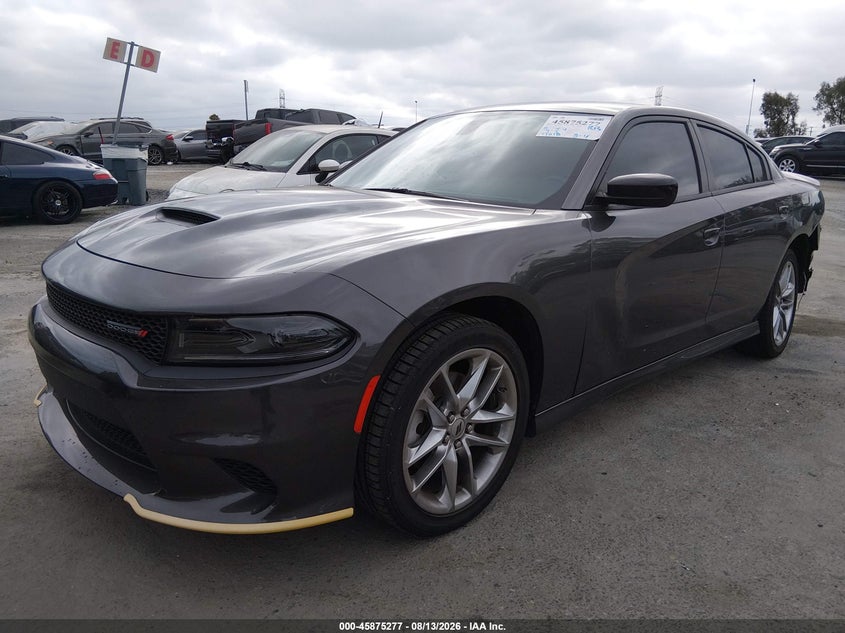 2023 Dodge Charger VIN 2C3CDXMG1PH640763 IAAI salvage auction — LEFT REAR, Salvage (California), sold $10,600 on 2026-08-20 (photo 2)
