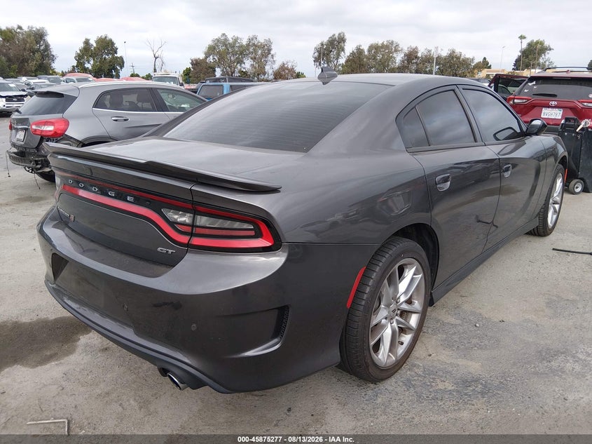 2023 Dodge Charger VIN 2C3CDXMG1PH640763 IAAI salvage auction — LEFT REAR, Salvage (California), sold $10,600 on 2026-08-20 (photo 4)