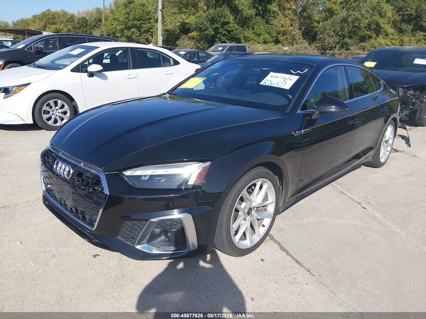 2024 Audi A5 VIN WAUFACF50RA049733 IAAI salvage auction — REAR END, Enterprise Vehicles Clear Only (Texas), sold $17,900 on 2026-08-24 (photo 2)
