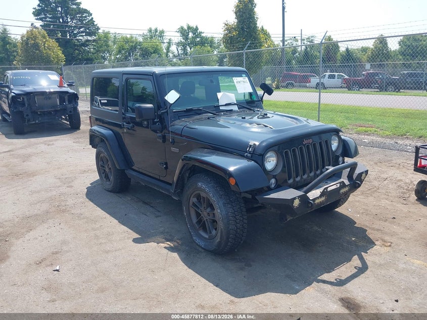 2016 Jeep Wrangler / VIN 1C4GJWBG5GL278829 IAAI salvage auction — LEFT FRONT, Wait Title, sold $3,900 on 2026-09-28 (photo 1)