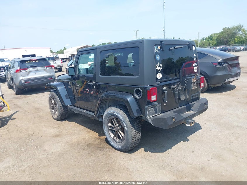 2016 Jeep Wrangler / VIN 1C4GJWBG5GL278829 IAAI salvage auction — LEFT FRONT, Wait Title, sold $3,900 on 2026-09-28 (photo 3)
