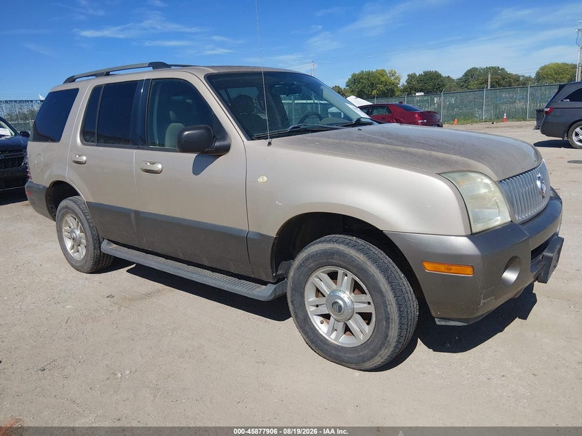 2004 Mercury Mountaineer VIN 4M2ZU86K74UJ07445 IAAI salvage auction — NORMAL WEAR, Clear (Kansas), sold $25 on 2026-08-28 (photo 1)