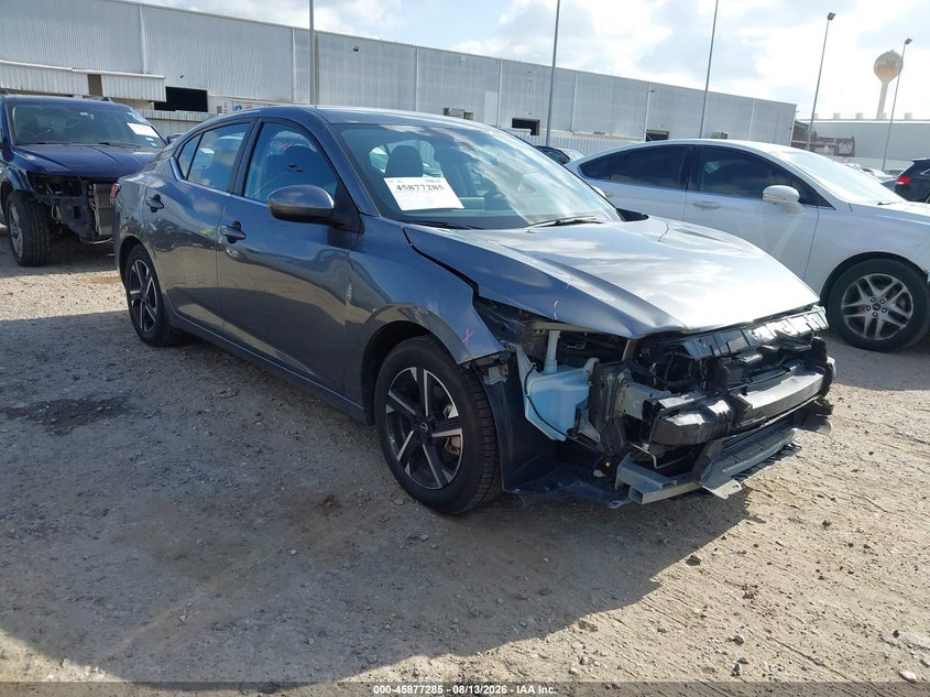 2025 Nissan Sentra VIN 3N1AB8CVXSY303514 IAAI salvage auction — FRONT END, Salvage Title, sold $7,600 on 2026-08-19 (photo 1)