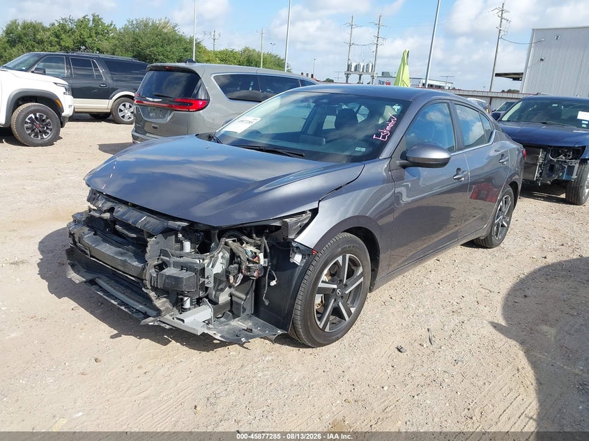 2025 Nissan Sentra VIN 3N1AB8CVXSY303514 IAAI salvage auction — FRONT END, Salvage Title, sold $7,600 on 2026-08-19 (photo 2)