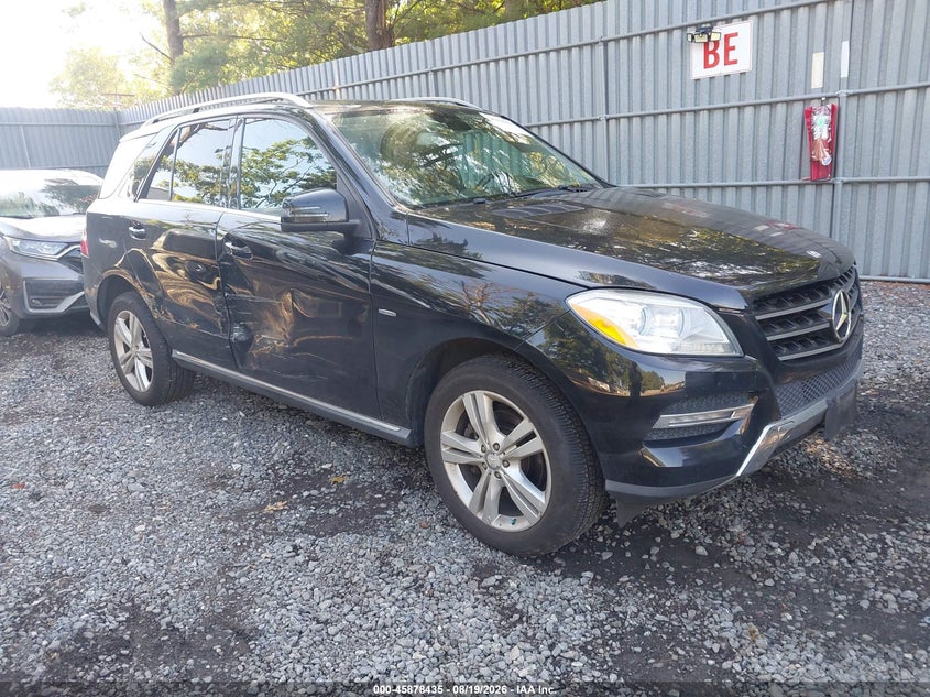 2012 Mercedes-benz M-klasse VIN 4JGDA5HB9CA010053 IAAI salvage auction — RIGHT SIDE, Salvage (New Jersey), sold $3,825 on 2026-09-04 (photo 1)