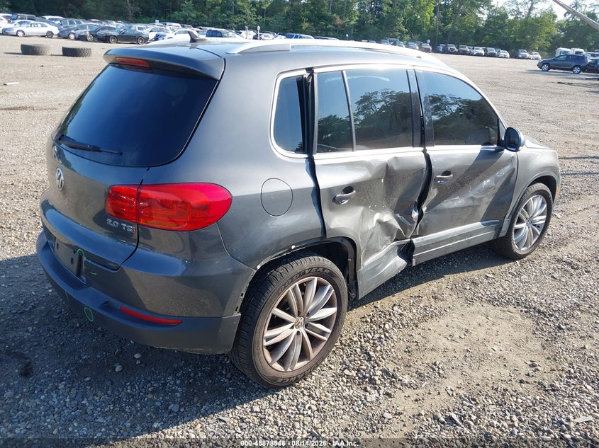 2012 Volkswagen Tiguan VIN WVGAV7AX0CW088393 IAAI salvage auction — FRONT & REAR, Wait Title, sold $375 on 2026-08-27 (photo 4)