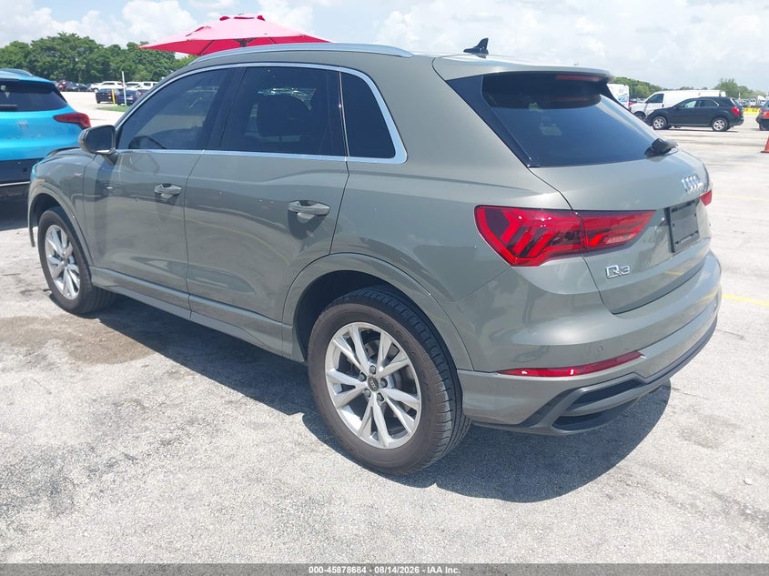2025 Audi Q3 VIN WA1DECF30S1019869 IAAI salvage auction — FRONT END, Enterprise Vehicles Clear Only (Georgia), sold $17,600 on 2026-08-20 (photo 3)