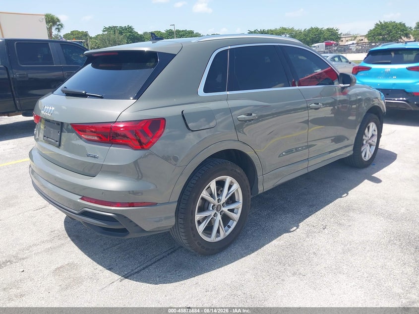 2025 Audi Q3 VIN WA1DECF30S1019869 IAAI salvage auction — FRONT END, Enterprise Vehicles Clear Only (Georgia), sold $17,600 on 2026-08-20 (photo 4)