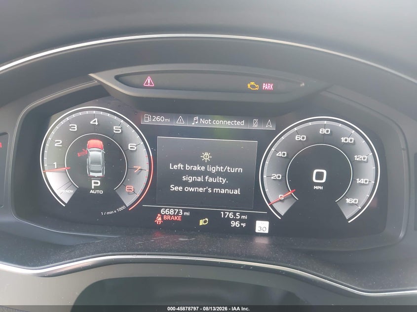 2019 Audi A7 VIN WAUV2AF20KN131463 IAAI salvage auction — REAR END, Salvage (Louisiana), sold $11,800 on 2026-09-04 (photo 7)
