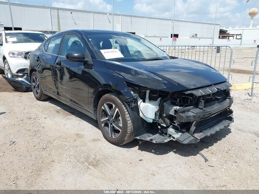 2025 Nissan Sentra VIN 3N1AB8CV8SY357233 IAAI salvage auction — FRONT END, Salvage Title, sold $8,100 on 2026-08-19 (photo 1)