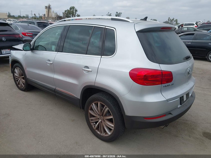 2014 Volkswagen Tiguan VIN WVGAV3AX7EW591723 IAAI salvage auction — UNKNOWN, Clear - Dealer Only (California), sold $2,000 on 2026-08-19 (photo 3)