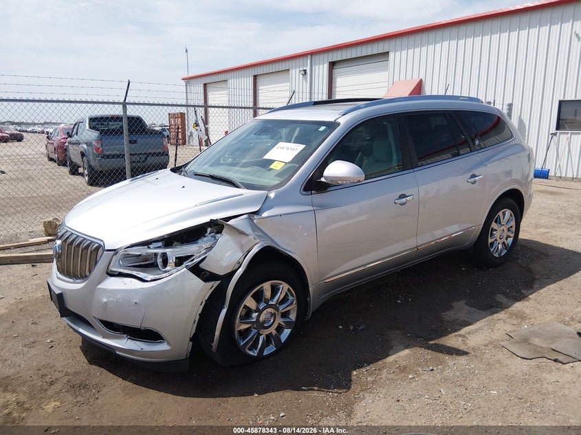 2014 Buick Enclave VIN 5GAKRCKD4EJ105014 IAAI salvage auction — LEFT FRONT, Wait Title, sold $1,275 on 2026-09-11 (photo 2)