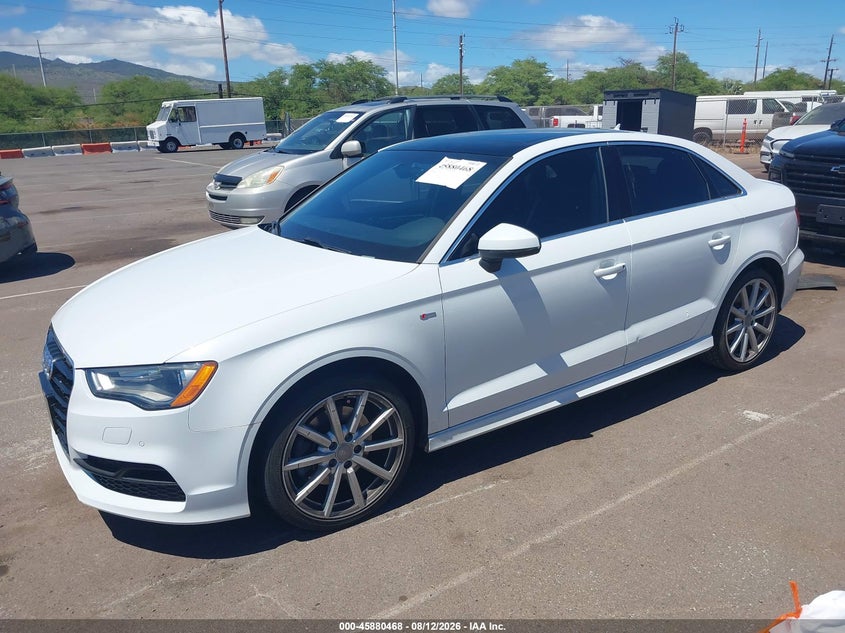 2016 Audi A3 VIN WAUJ8GFF0G1063649 IAAI salvage auction — NORMAL WEAR, Salvage Title (Hawaii), sold $25 on 2026-09-15 (photo 2)