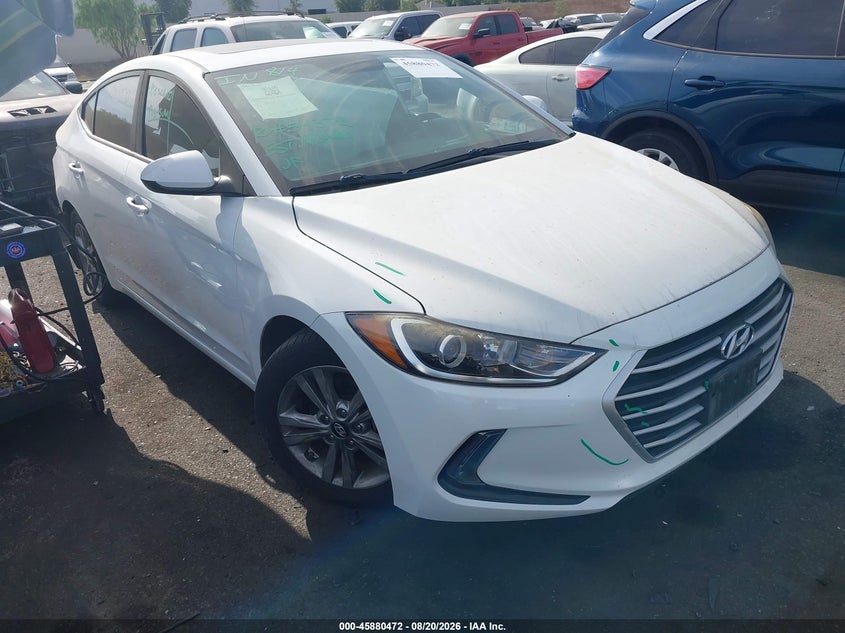 2018 Hyundai Elantra VIN 5NPD84LF7JH316226 IAAI salvage auction — REAR END, Salvage Title, sold $3,450 on 2026-08-26 (photo 1)