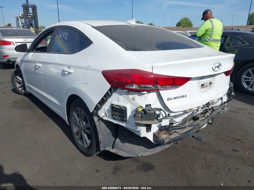2018 Hyundai Elantra VIN 5NPD84LF7JH316226 IAAI salvage auction — REAR END, Salvage Title, sold $3,450 on 2026-08-26 (photo 3)