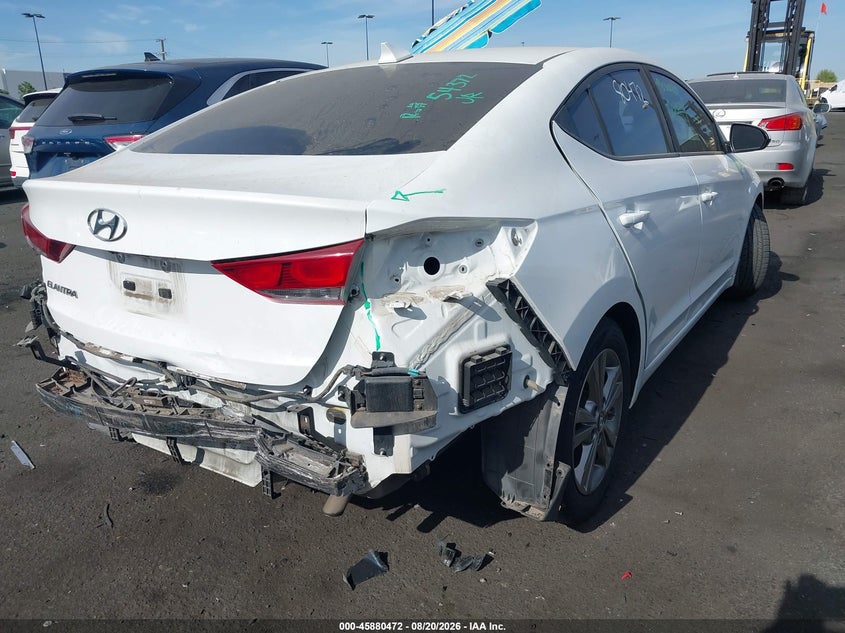 2018 Hyundai Elantra VIN 5NPD84LF7JH316226 IAAI salvage auction — REAR END, Salvage Title, sold $3,450 on 2026-08-26 (photo 4)