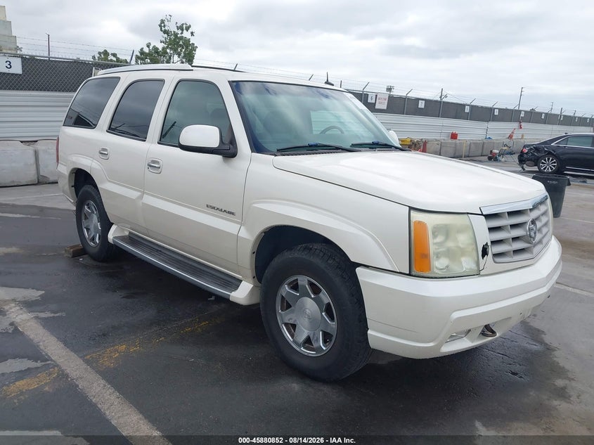 2002 Cadillac Escalade VIN 1GYEK63N12R319829 IAAI salvage auction — FRONT END, Salvage (California), sold $1,550 on 2026-08-22 (photo 1)