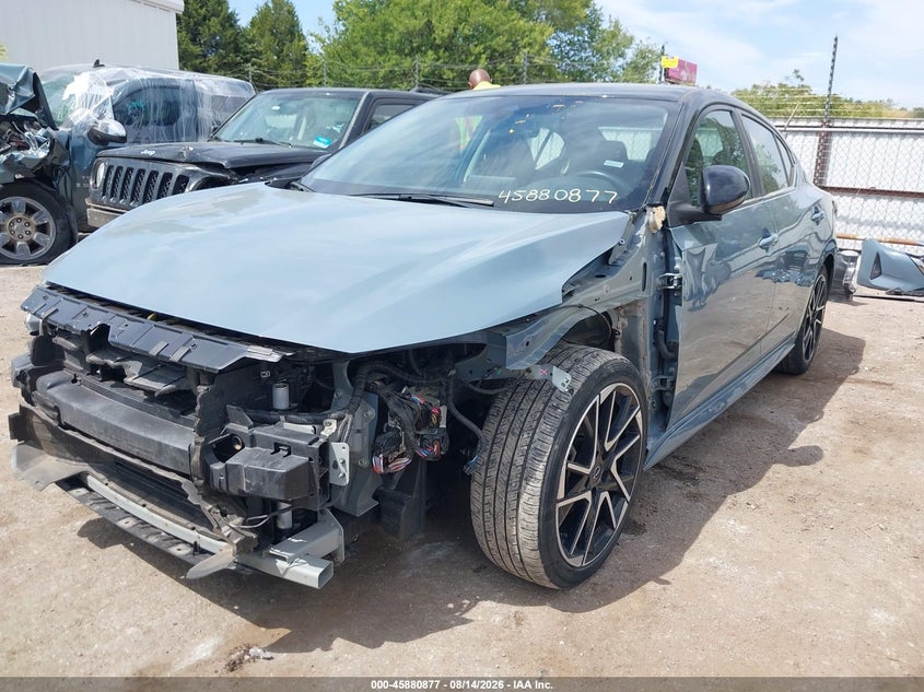 2025 Nissan Sentra VIN 3N1AB8DV8SY259916 IAAI salvage auction — FRONT END, Wait Title, sold $15,100 on 2026-08-19 (photo 2)