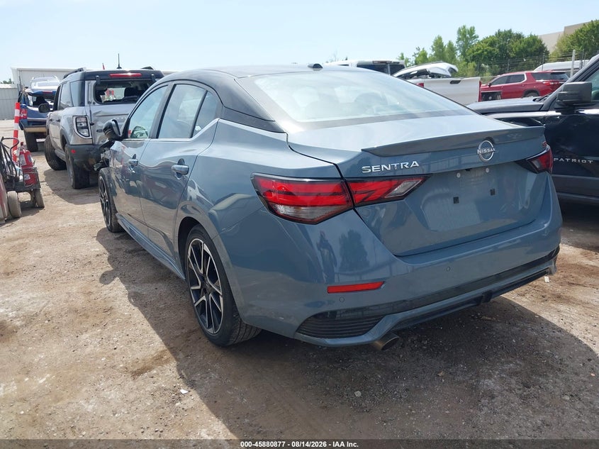 2025 Nissan Sentra VIN 3N1AB8DV8SY259916 IAAI salvage auction — FRONT END, Wait Title, sold $15,100 on 2026-08-19 (photo 3)