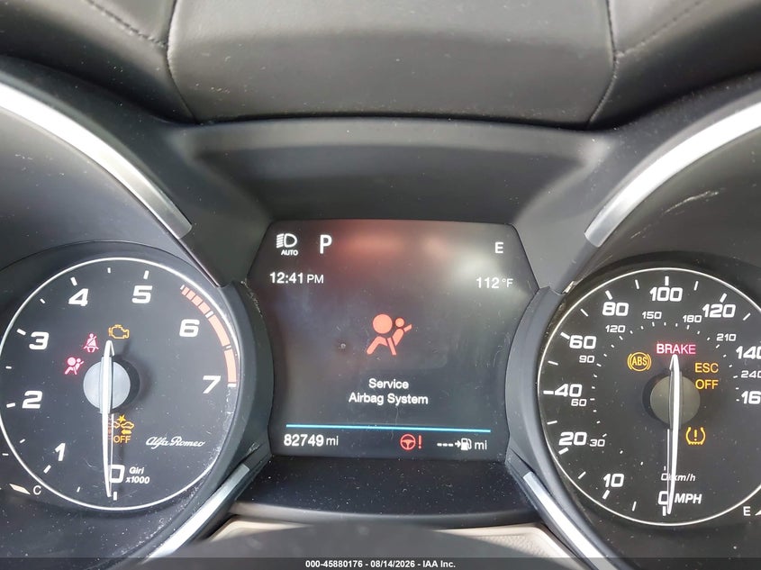 2018 Alfa romeo Stelvio VIN ZASFAKRN5J7C16170 IAAI salvage auction — NORMAL WEAR, Clear (Florida), sold $2,200 on 2026-08-20 (photo 7)