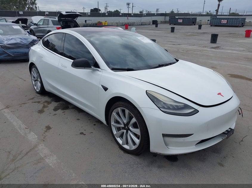 2018 Tesla Model 3 VIN 5YJ3E1EB0JF131432 IAAI salvage auction — NORMAL WEAR, Clear - Dealer Only (California), sold $3,450 on 2026-08-22 (photo 1)