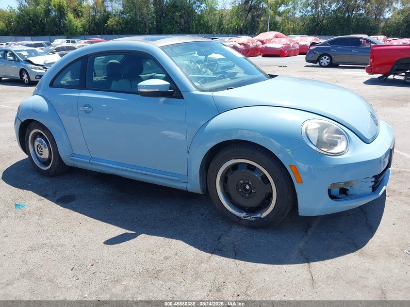2013 Volkswagen Beetle VIN 3VWJP7AT3DM623260 IAAI salvage auction — LEFT SIDE, Salvage (California), sold $875 on 2026-08-26 (photo 1)