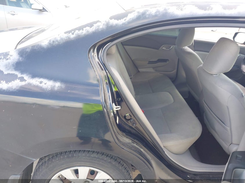 2012 Honda Civic VIN 2HGFB2F51CH588432 IAAI salvage auction — Front End, Clear, sold $2,150 on 2026-09-25 (photo 8)