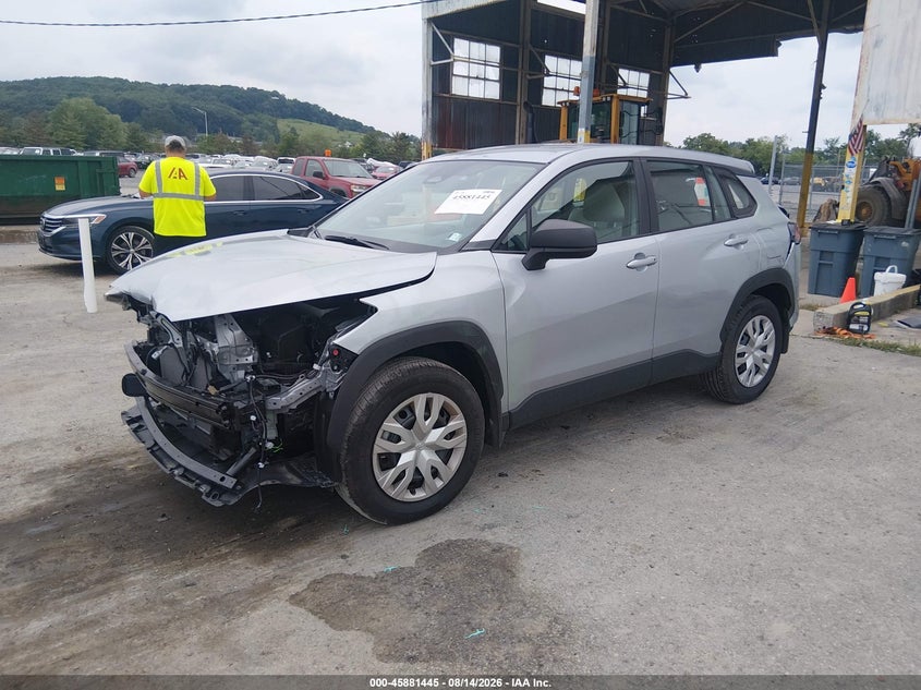 2026 Toyota Corolla cross VIN 7MUAAAAG4TV183820 IAAI salvage auction — FRONT & REAR, Wait Title, sold $7,800 on 2026-09-02 (photo 2)