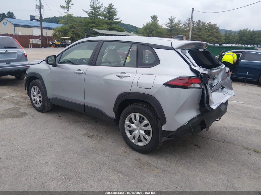 2026 Toyota Corolla cross VIN 7MUAAAAG4TV183820 IAAI salvage auction — FRONT & REAR, Wait Title, sold $7,800 on 2026-09-02 (photo 3)