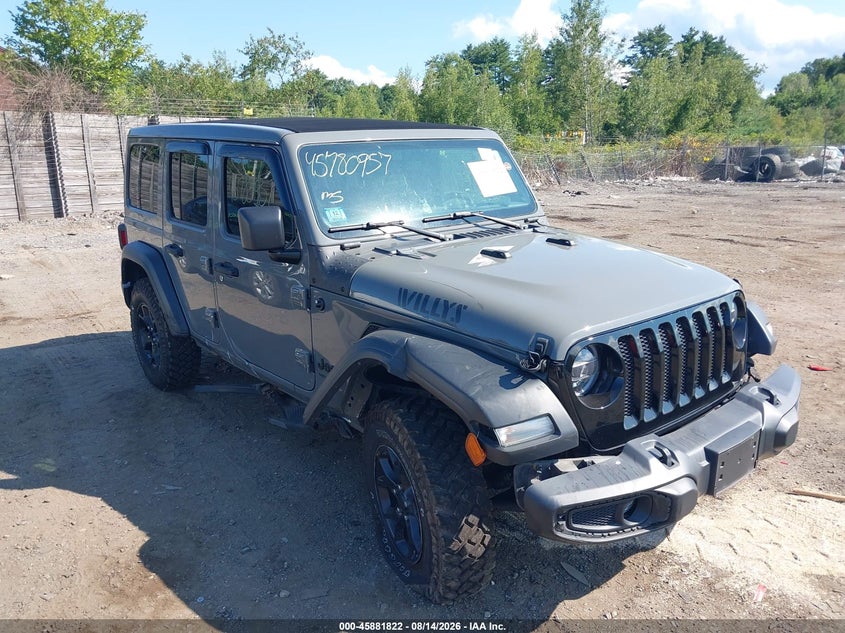 2021 Jeep Wrangler / VIN 1C4HJXDN6MW856260 — IAAI salvage auction photo