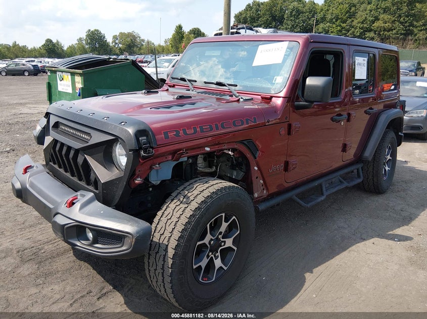 2022 Jeep Wrangler / VIN 1C4HJXFN0NW134894 IAAI salvage auction — RIGHT REAR, Wait Title, sold $13,250 on 2026-09-08 (photo 2)