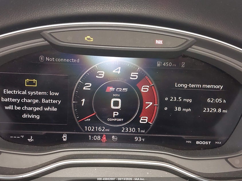 2018 Audi Sq5 VIN WA1C4AFY7J2224449 IAAI salvage auction — NORMAL WEAR, Clear (Tennessee), sold $8,250 on 2026-08-24 (photo 7)