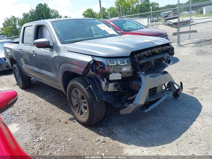 2026 Nissan Navara (frontier) VIN 1N6ED1EK2TN643352 IAAI salvage auction — FRONT END, Enterprise Vehicles Clear Only (North Carolina), sold $14,250 on 2026-08-21 (photo 1)