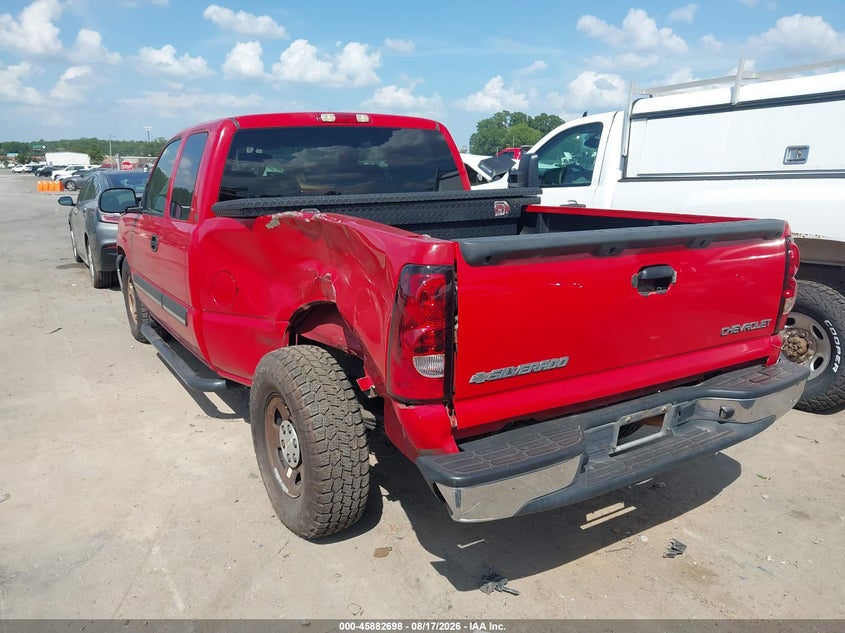 2004 Chevrolet Silverado 1500 VIN 2GCEC19V841346969 IAAI salvage auction — REAR END, Salvage (North Carolina), sold $1,200 on 2026-09-01 (photo 3)