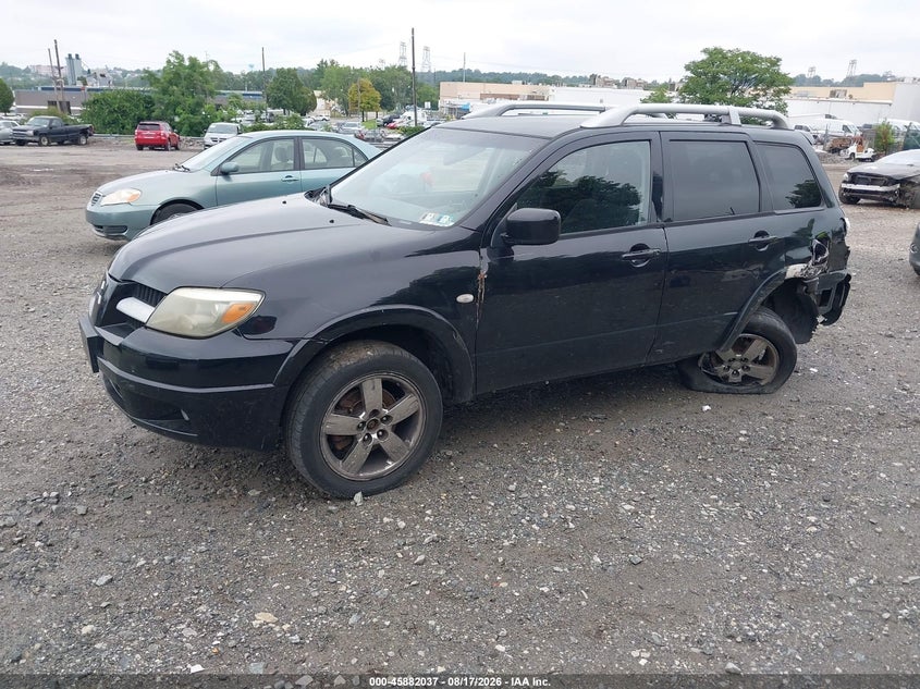 2006 Mitsubishi Outlander VIN JA4LZ41F56U001394 IAAI salvage auction — LEFT REAR, Salvage (Pennsylvania), sold $300 on 2026-08-30 (photo 2)