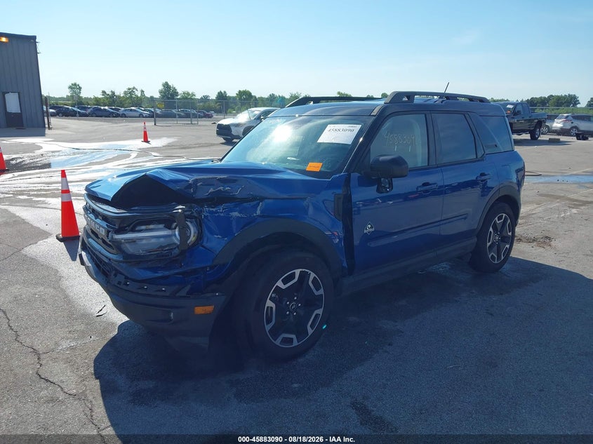2023 Ford Bronco sport VIN 3FMCR9C61PRD38472 IAAI salvage auction — FRONT END, Salvage (Indiana), sold $8,150 on 2026-09-18 (photo 2)