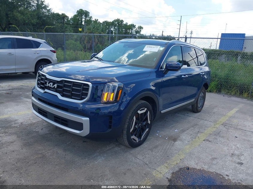 2025 Kia Telluride VIN 5XYP64GC6SG622376 IAAI salvage auction — LEFT REAR, Wait Title, sold $14,000 on 2026-08-26 (photo 2)