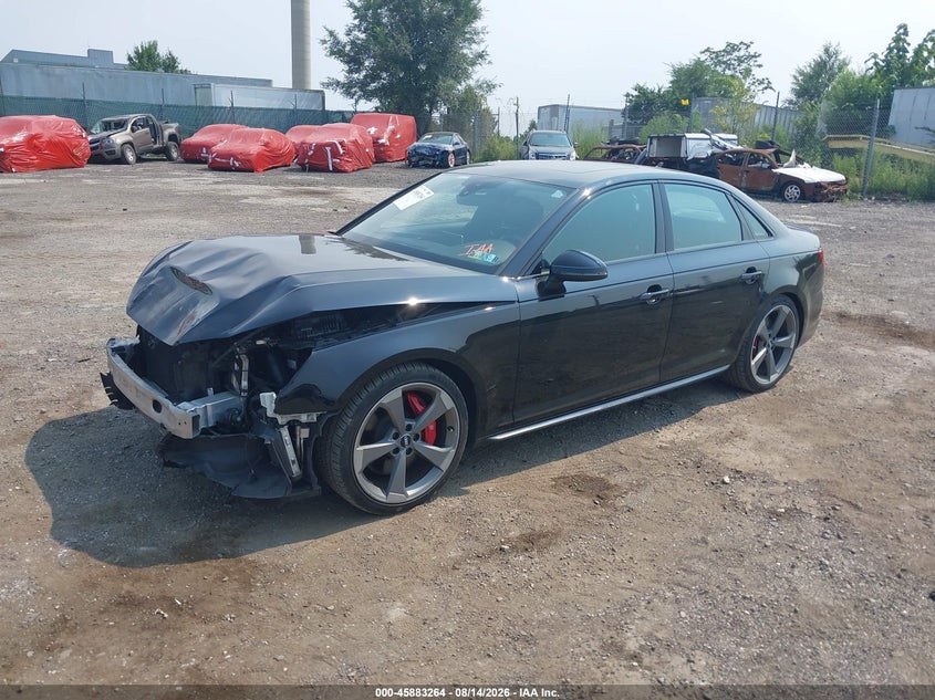2019 Audi S4 VIN WAUB4AF47KA051678 IAAI salvage auction — FRONT END, Salvage (Pennsylvania), sold $9,000 on 2026-08-28 (photo 2)