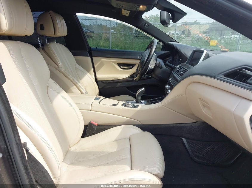 2013 BMW 6er VIN WBA6A0C52DDZ04071 IAAI salvage auction — FRONT END, Wait Title, sold $2,300 on 2026-08-20 (photo 5)