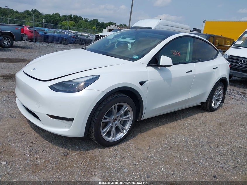 2023 Tesla Model y VIN 7SAYGDEE7PF703555 IAAI salvage auction — REAR END, Salvage (Pennsylvania), sold $16,650 on 2026-09-03 (photo 2)